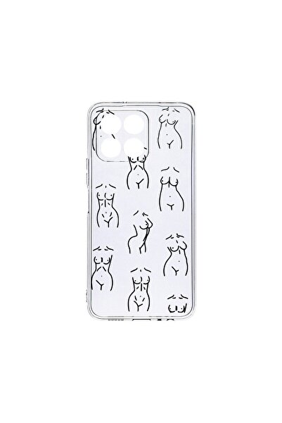 bestcase Διαφανής Θήκη Σιλικόνης 2MM, Συμβατή με Honor X6a, Με σχέδιο, Αντικρ...