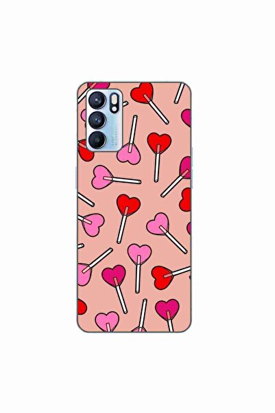 OEM Θήκη συμβατή με Oppo Reno6 5G Σιλικόνης Τζελ TPU με σχέδιο Καρδιά Αγίου Β...