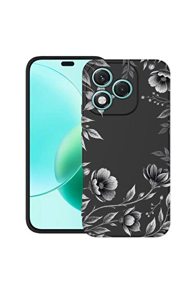 bestcase ¬Æ Husa TPU Ultra Slim Compatibila cu Honor 400 Lite, Black Floral, ...