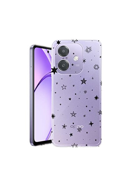 bestcase Husa pentru OPPO A40 / A40M, BestCase¬Æ Clear Silicon 2MM, Stars, An...