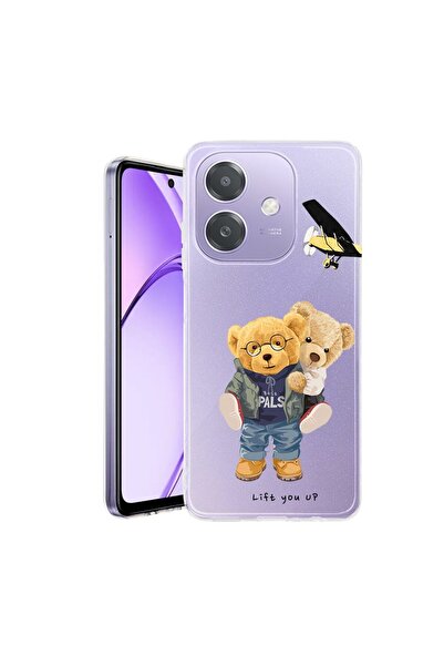 bestcase Husă pentru OPPO A40 / A40M, BestCase® Silicon transparent 2MM, Ursu...