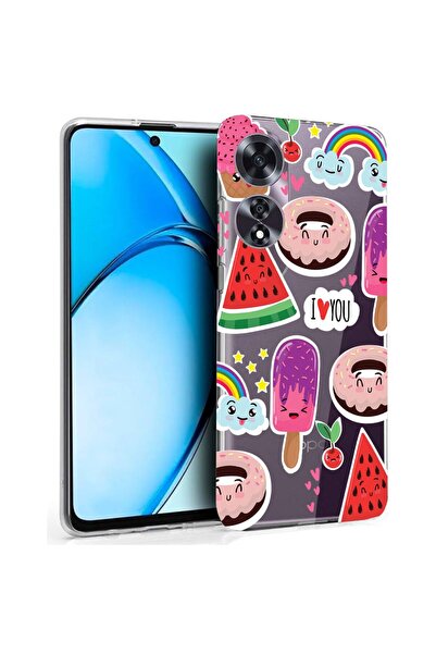 bestcase ¬Æ Husa pentru OPPO A60 4G, Clear Silicon 2MM, Summer Feeling, Antis...