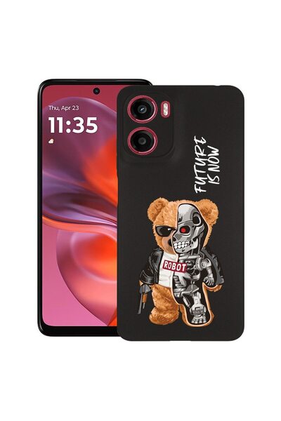 bestcase ¬Æ Husa pentru Motorola Moto G05, Half Robot Half Teddy Bear, Slim S...