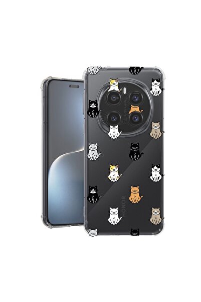 bestcase ¬Æ Husa pentru Honor Magic7 Pro, Anti Shock 1.5MM, Cat Pattern, Prot...