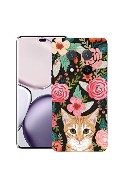 bestcase Husă pentru Honor Magic 7 Lite, Silicon Premium Subțire 1.2MM, Pisic...