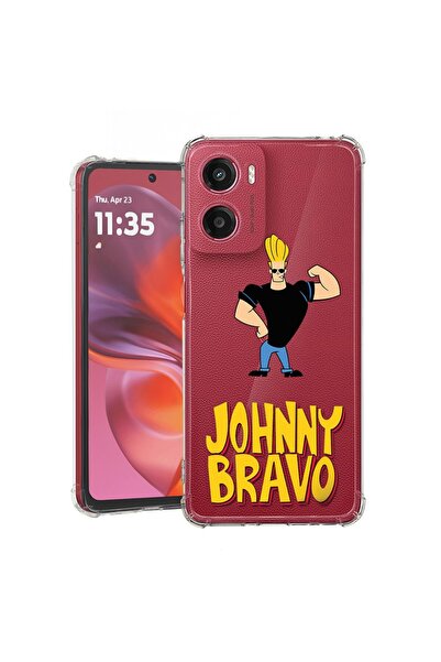 bestcase ¬Æ Husa pentru Motorola Moto E15, Anti Shock 1.5MM, Johnny Bravo, Pr...