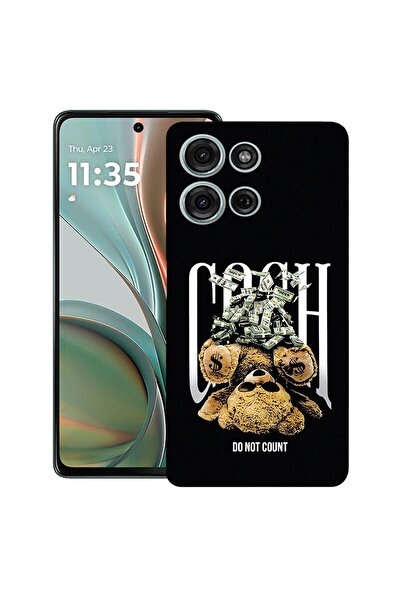bestcase Калъф за Motorola Moto G15, Мече с пари, Тънък силиконов 0.8ММ, Удар...