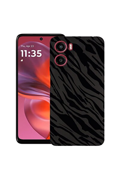 bestcase ¬Æ Husa pentru Motorola Moto G05, Zebra Pattern, Slim Silicon 0.8MM,...
