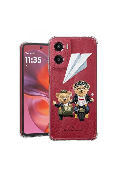 bestcase ¬Æ Husa pentru Motorola Moto G05, Anti Shock 1.5MM, Teddy On The Roa...