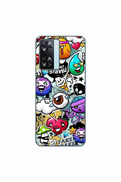 OEM Husa compatibila cu Oppo A57s Silicon Gel Tpu Model Pop Art Graffiti