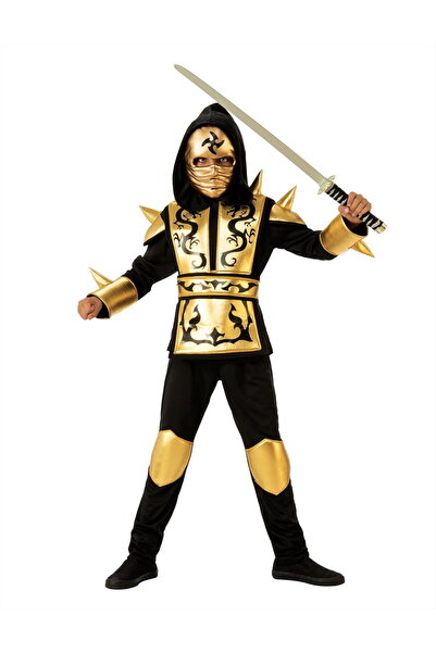 Rubies Costum de carnaval - Ninja Dragon Auriu