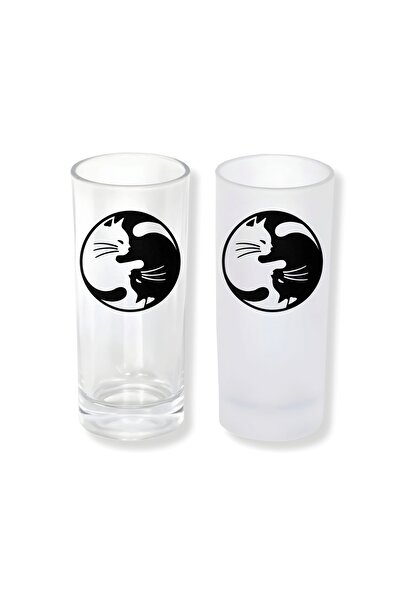 Ghostbastır Cat Yin Yang Ice/Cold-Free Option Raki Cup – 1 Stylish Presentati...