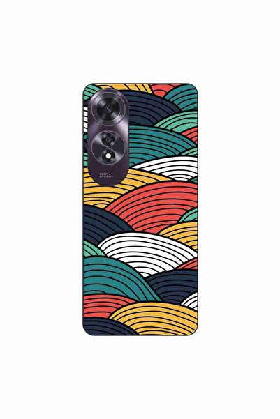 OEM Husa compatibila cu Oppo A60 4G Silicon Gel Tpu Model Abstract Striped Peaks