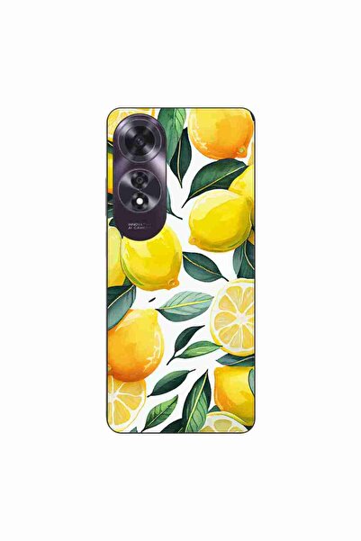 OEM Калъф, съвместим с Oppo A60 4G, силиконов гел TPU, модел с десен на лимони