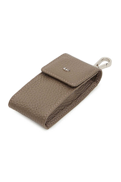 Tergan Bej Hakiki Deri Unisex Anahtarlık - S1AN00000095-B73