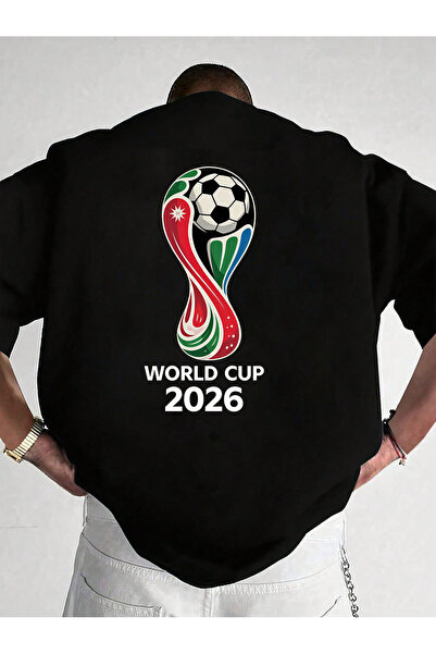 SAUDI worldcup 2026 Men and Women's 100% Cotton T-Shirt - Oversized Crew Neck...