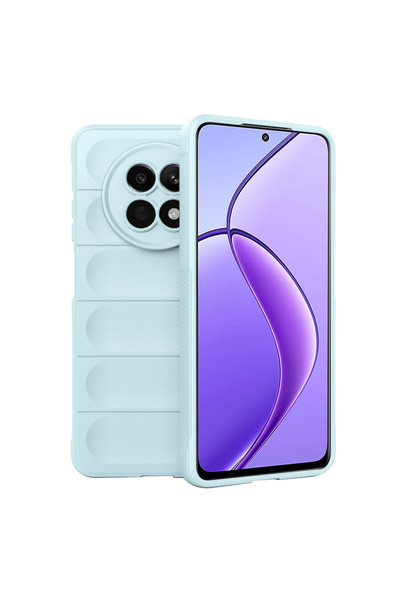 Techsuit Калъф за Realme 12x / Realme 12, Магически щит, удароустойчив, син