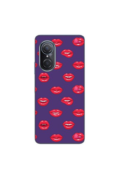 OEM Husa compatibila cu Huawei Nova 9 SE Silicon Gel Tpu Model Buze Pattern