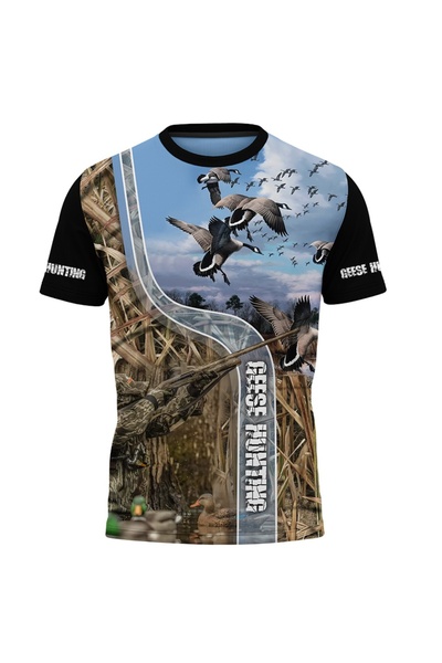 OEM Men's goose hunting t-shirt, short sleeve, multicolor F140