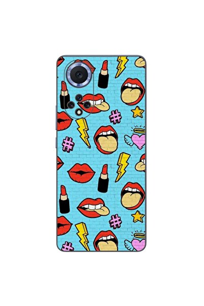 OEM Husa compatibila cu Huawei Nova 9 Silicon Gel Tpu Model Pop Art Lips