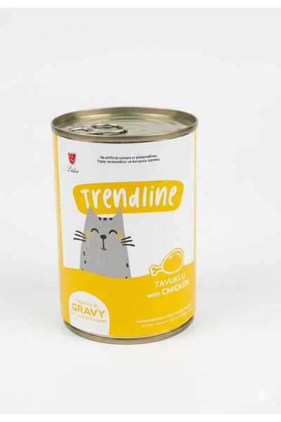 Trendline ‏ Trendline Wet Food for Adult Cats Chicken in Broth 480g