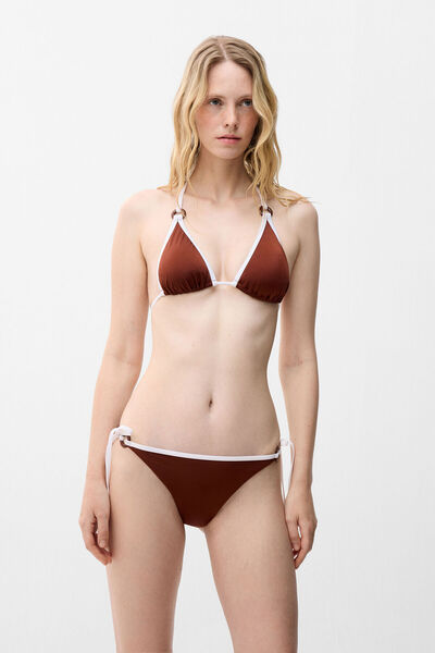 adL Kahverengi Aksesuar Detaylı Bikini Takımı