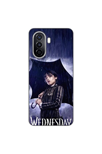 OEM Husa compatibila cu Huawei Nova Y70 Silicon Gel Tpu Model Wednesday Umbrella
