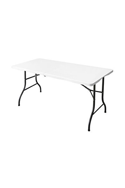 Target Home Τραπέζι Catering-152 βαλίτσα πτυσσόμενο επιφάνεια HDPE άσπρο 152x...
