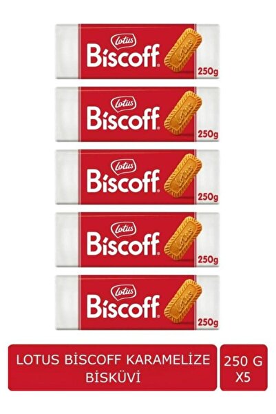 LOTUSS Lotus Biscoff Karamelize Bisküvi 250 gr x 5’li Paket – Lotus Biscoff O...