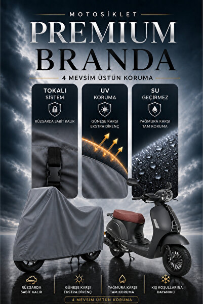 SULAITE Motosiklet Brandası KUBA BLUEBİRD Motor Brandası Su Geçirmez Koruma K...
