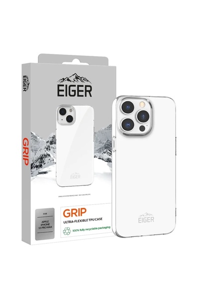 EIGER Husa Grip iPhone 15 Pro Max Clear