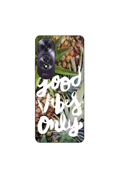 OEM Husa compatibila cu Oppo A60 4G Silicon Gel Tpu Model Good Vibes Only
