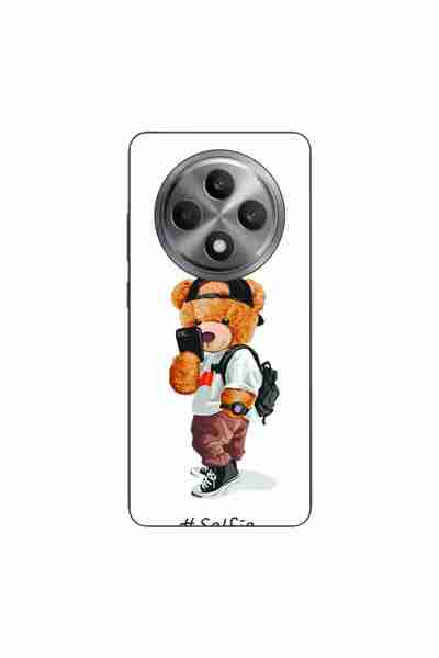 OEM Husa compatibila cu Oppo Reno12 FS Silicon Gel Tpu Model Bear Teddy Selfie