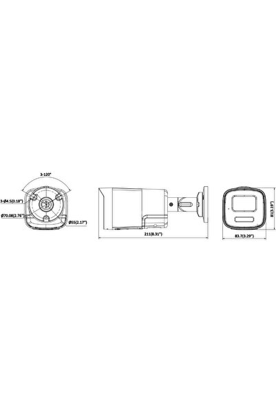 Hikvision Cameră IP DS-2CD1T47G3H-LIUF/SRB(2.8mm)