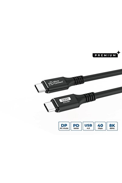 MicroConnect Cablu USB-C la USB-C 0,15m Premium, 100W, 40Gbps, USB4 Gen 3x2