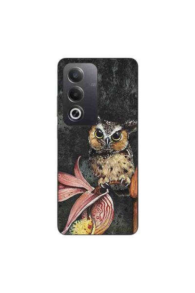 OEM Husa compatibila cu Oppo A80 Silicon Gel Tpu Model Owl Painted