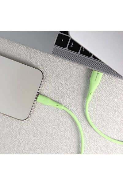 Forcell Cablu USB USB-A - Lightning 1 m Verde