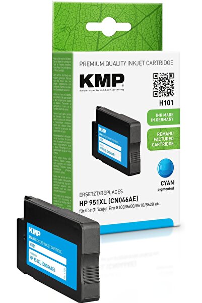 KMP Cartuș HP CN046AE NR. 951XL cyan 1500 S. H101 reumplut
