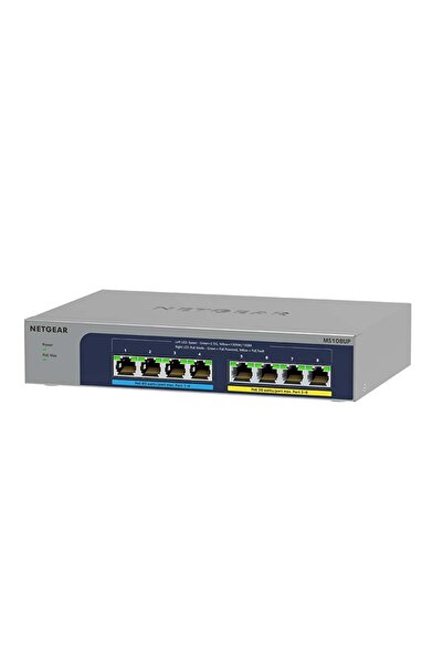 NETGEAR 8Port Switch 100/1000/2500 MS108UP 8-Port Ultra60 PoE++ Multi-Gig unm...