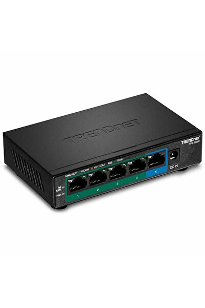 TRENDnet Суич 5-портов Gbit PoE+ 32W Метален