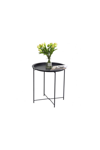 Target Home Ranter PP μεταλλικό μαύρο βοηθητικό τραπεζάκι Ø47×51εκ.