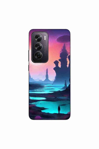 OEM Θήκη συμβατή με Oppo Reno12 Pro Σιλικόνης Gel TPU Μοντέλο Mystic Planet