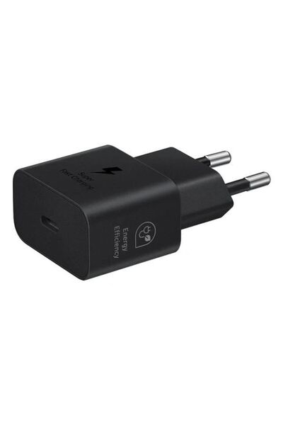 Samsung Type C Adaptor 25W Smartphone Black Usb Fast Charging