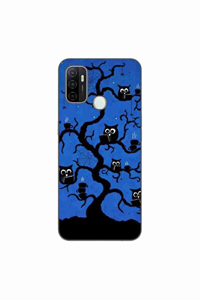 OEM Husa compatibila cu Oppo A53 Silicon Gel Tpu Model Halloween Tree Owls
