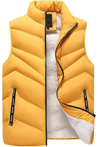 FEOYA Men's Sleeveless Coats Fleece Lined Sleeveless Vest Men Winter Warm Dow...