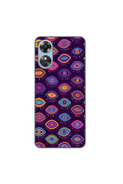 OEM Husa compatibila cu Oppo A17 Silicon Gel Tpu Model Tribal Eyes