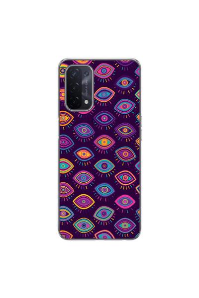 OEM Husa compatibila cu Oppo A54 5G, A74 5G Silicon Gel Tpu Model Tribal Eyes