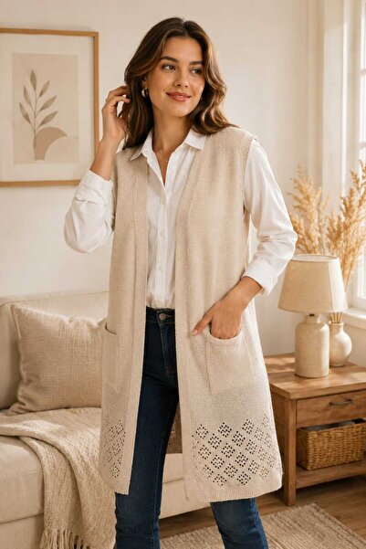 shine MEVSİMLİK KOLSUZ ANNE YELEK