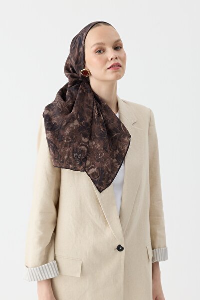 İpekhan Atmosphere Seren Scarf 4102 Bitter Brown