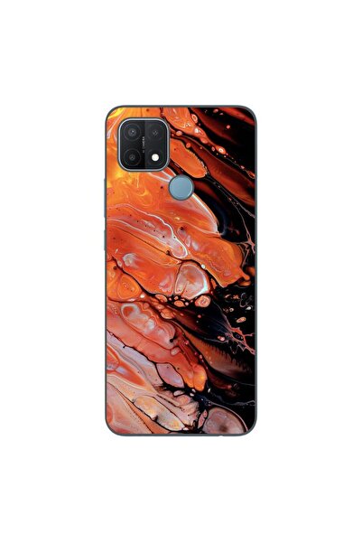OEM Husa compatibila cu Oppo A15 si A15s Silicon Gel Tpu Model Abstract Lava ...
